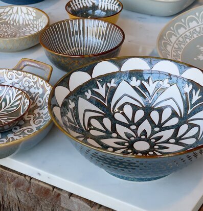 Skål Arés Opal Chic Antique Skålar att äta ur tilltugg Såskannor/Vispskål servering Matlådor Förvaring av lunch/mat