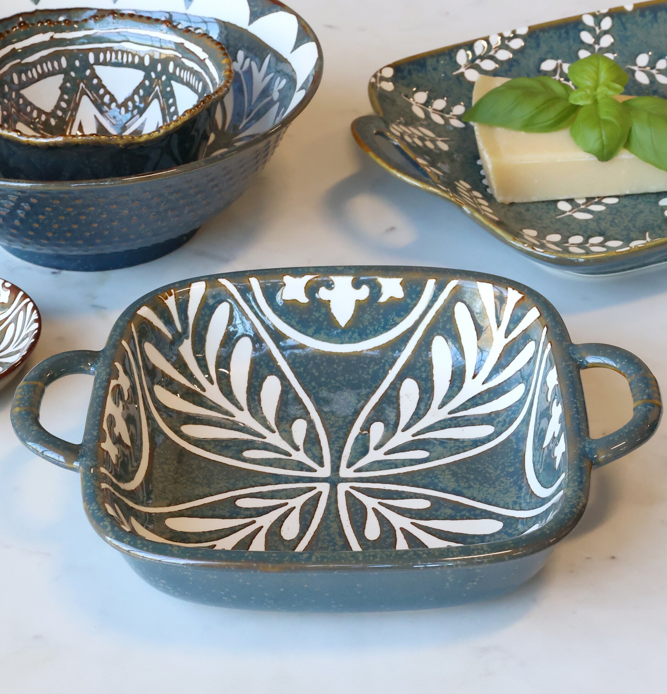 Ugnsform Arés Opal Chic Antique Serveringsbrickor Brickset Serveringsfat Ugnsformar