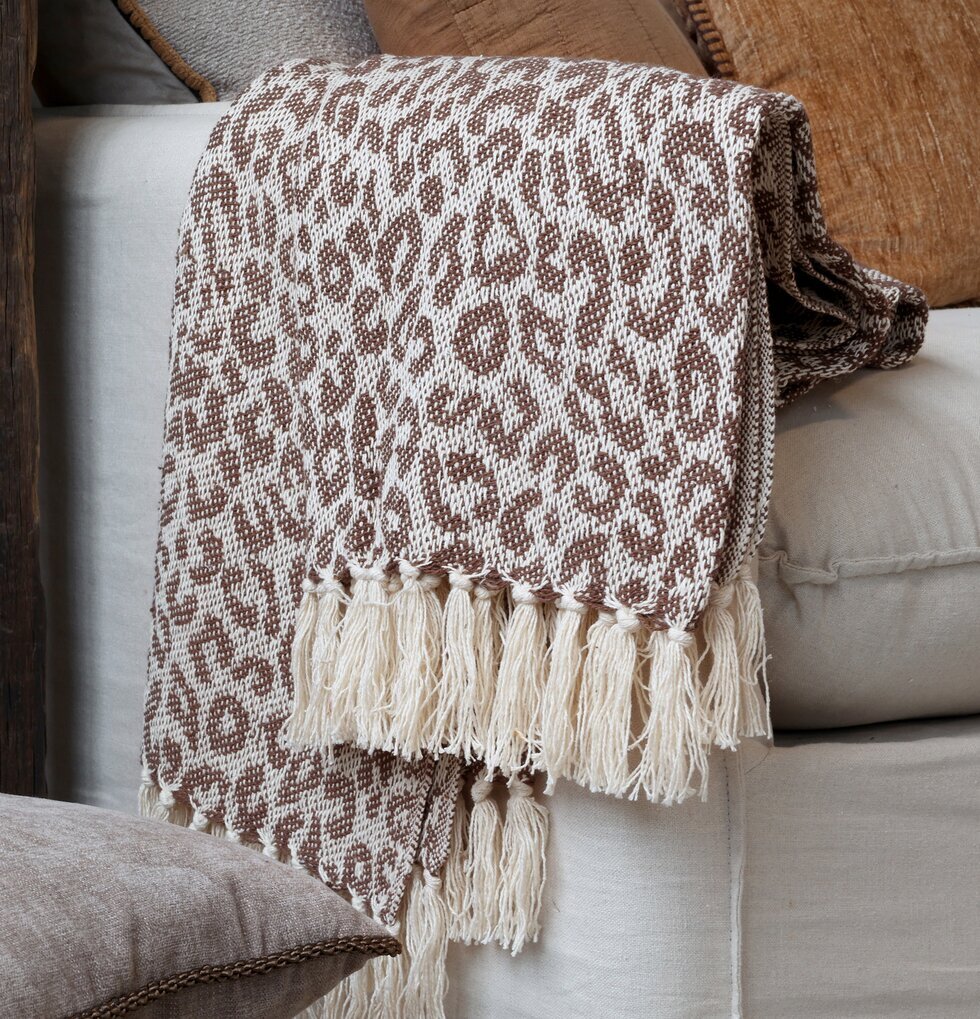 Pläd Coffee & Cream Chic Antique Täcken, filtar, plädar och överkast Filtar Plädar Överkast