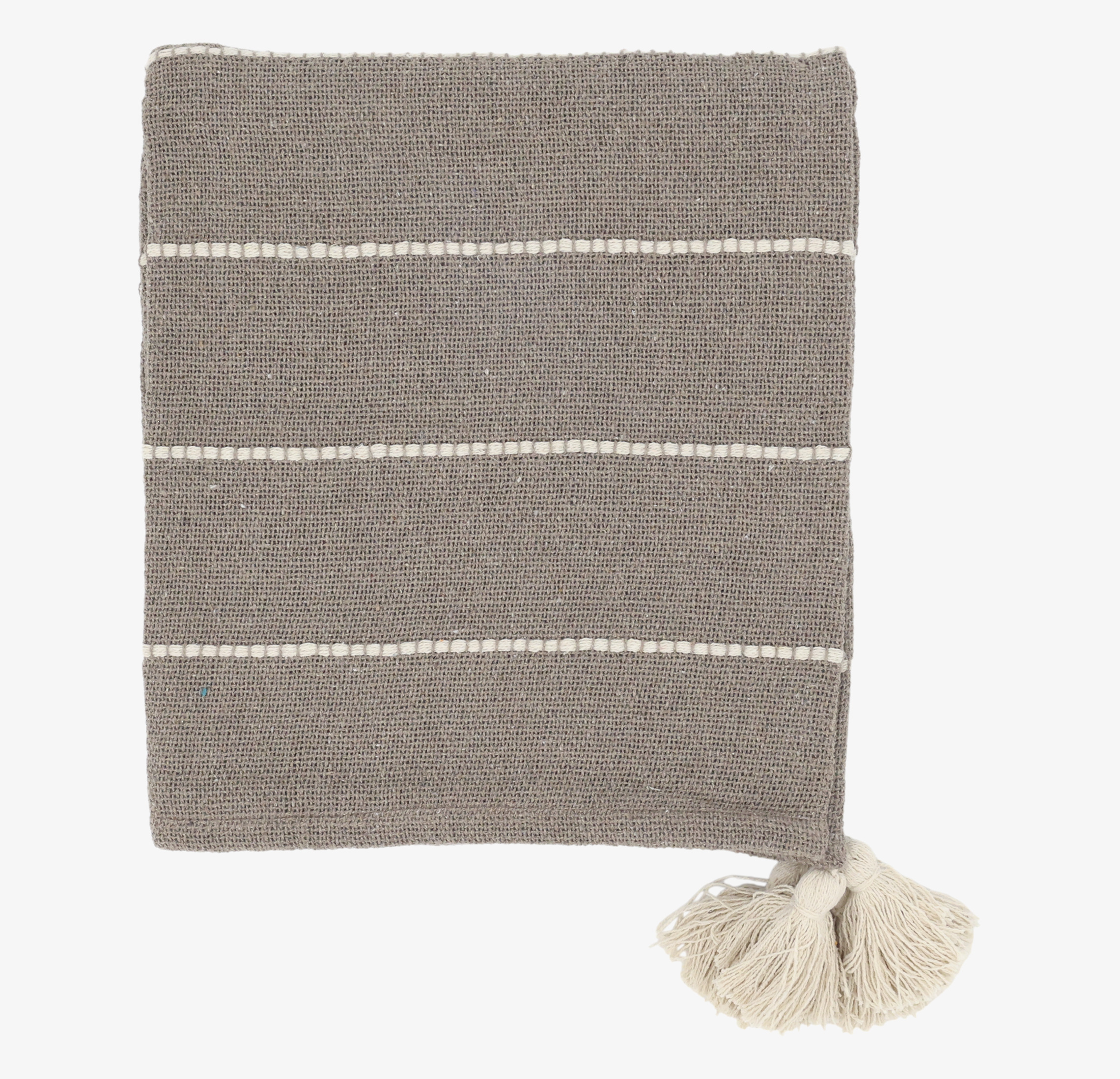 Pläd Taupe & Cream Chic Antique Täcken, filtar, plädar och överkast Filtar Plädar Överkast