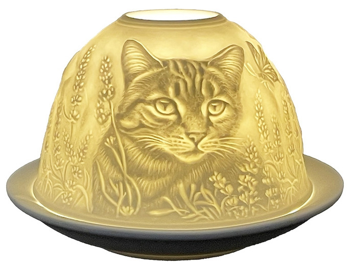 Ljuslykta Porslin Vit Katt Clayre & Eef Lyktor Endless Light Ljuslyktor