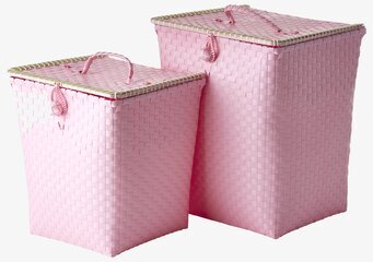 Bild av rosa tvättkorgar med stil och funktionalitet