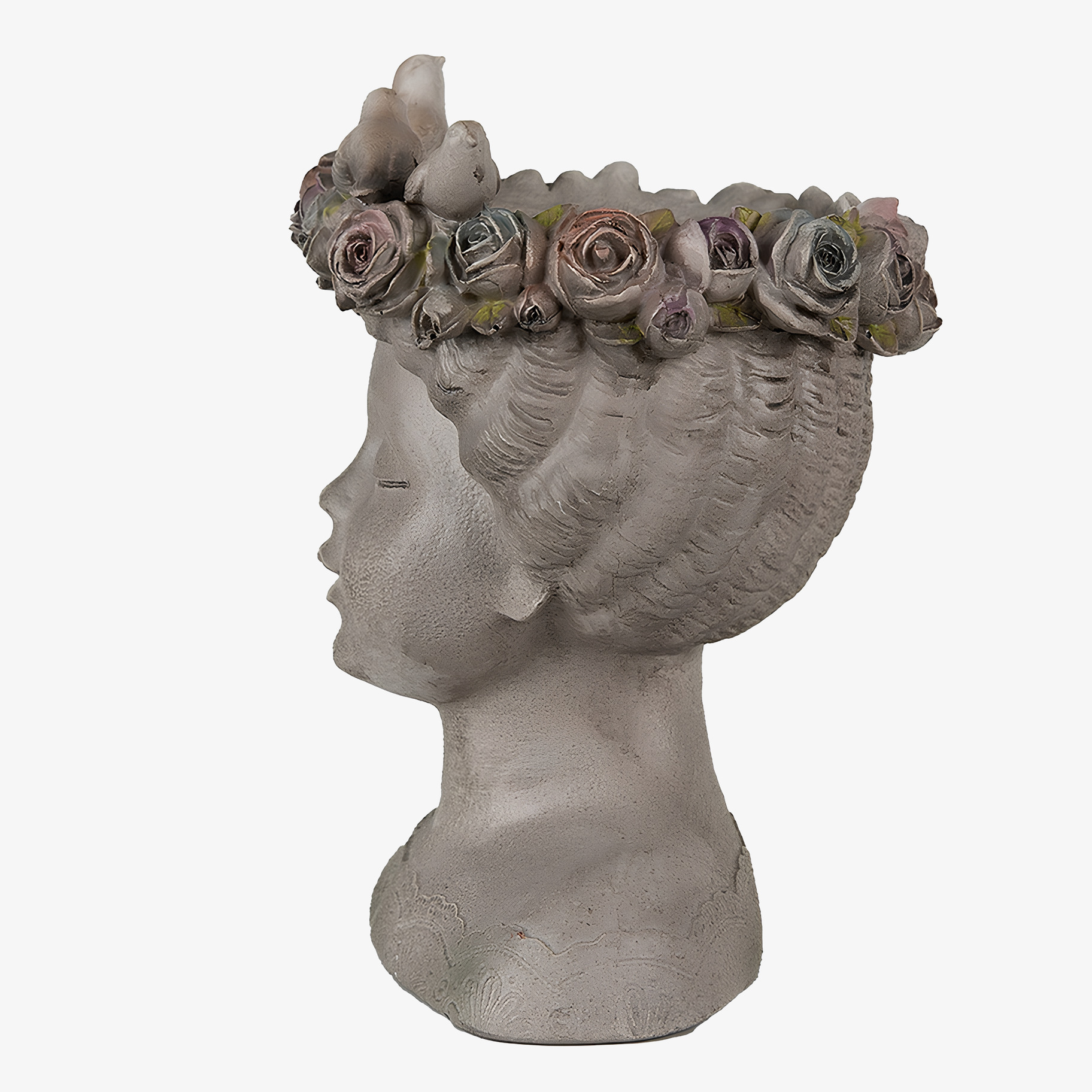 Kruka Blomsterkrans Clayre & Eef Krukor Örtkrukor Glaskrukor