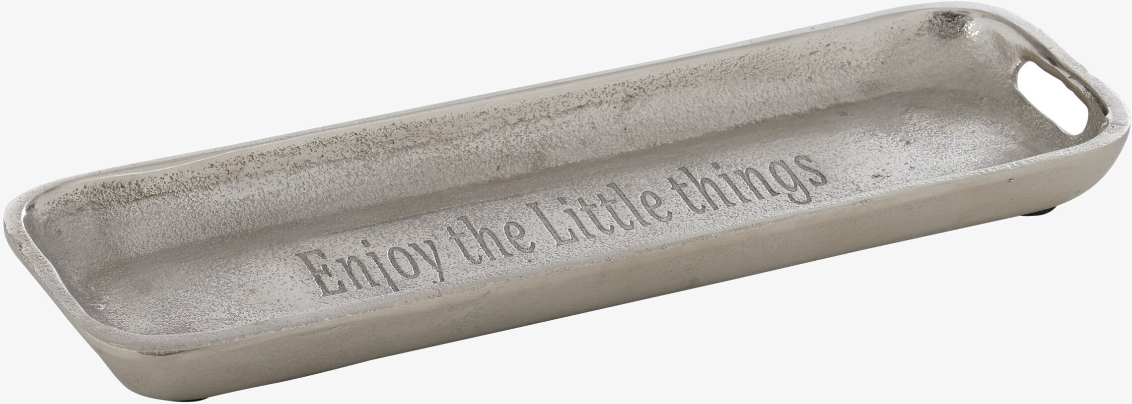 Bild av elegant rektangulär bricka med textur och text