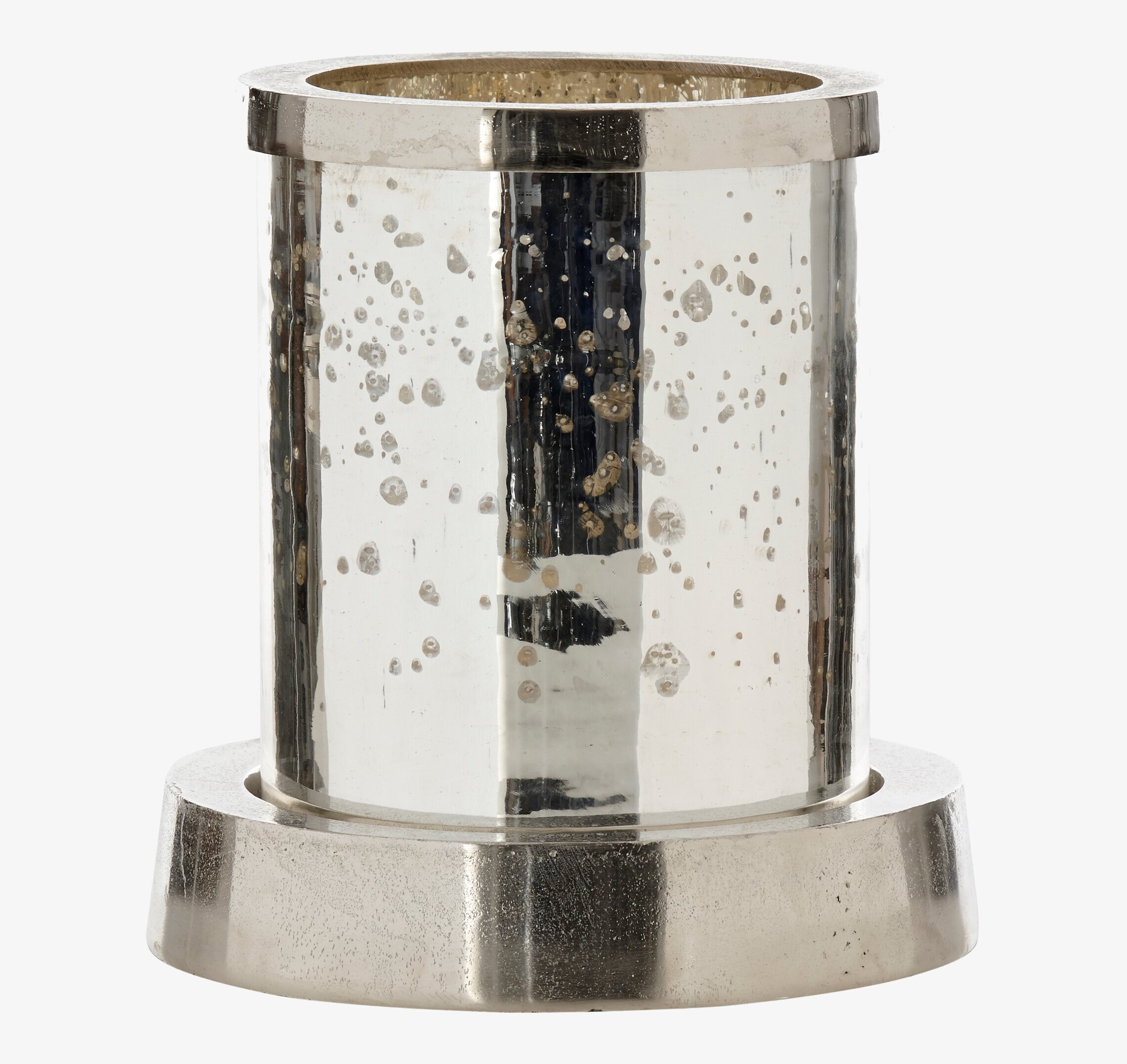 Ljuslykta Hurricane från THG med glas och metallbas