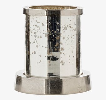 Bild av elegant ljuslykta med reflekterande yta