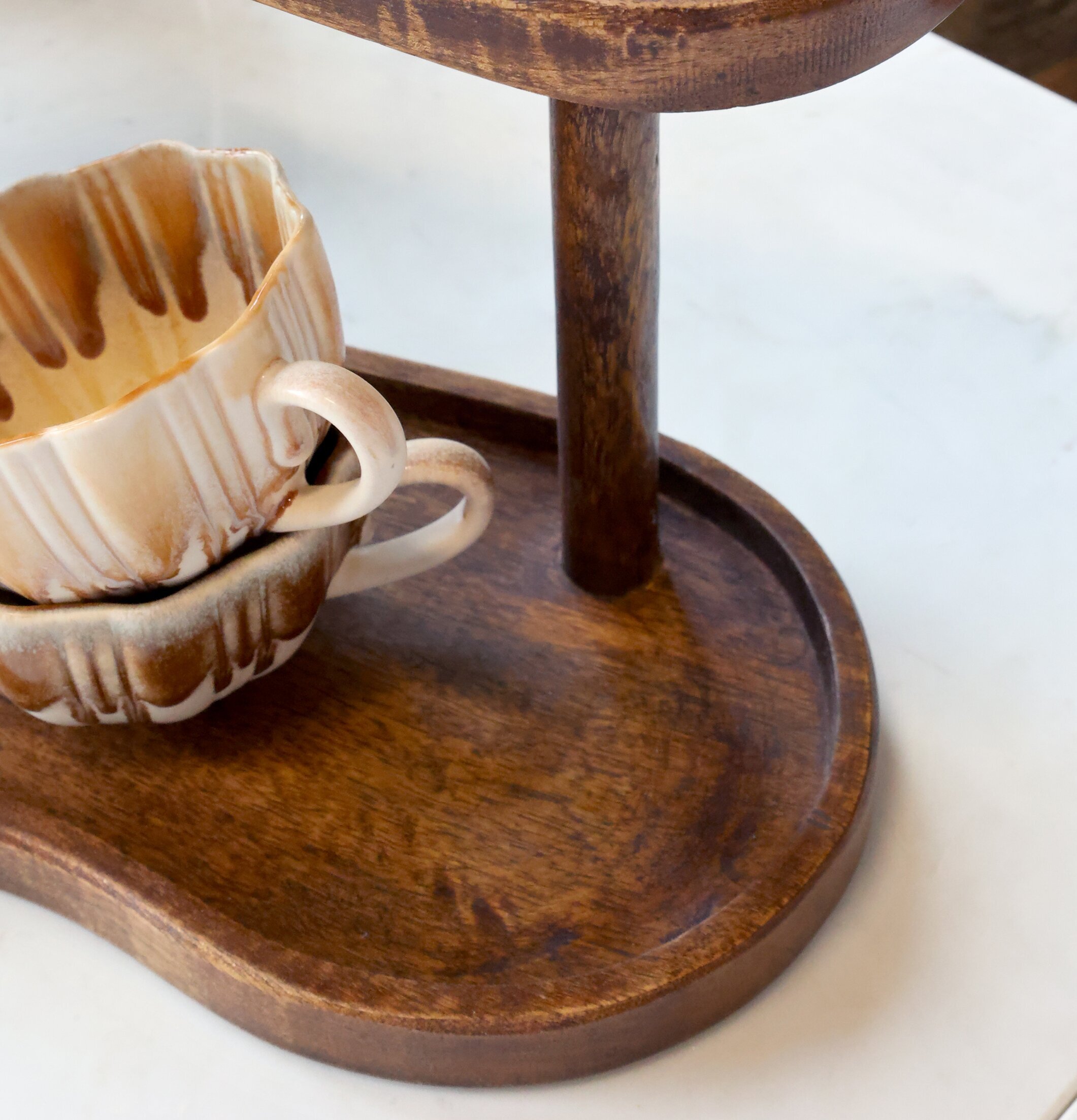 Förvaringsställ Valnöt - L Chic Antique Förvaringslådor och korgar Boxar Förvaringsboxar Porslinsboxar Trälådor Smyckesboxar i porslin