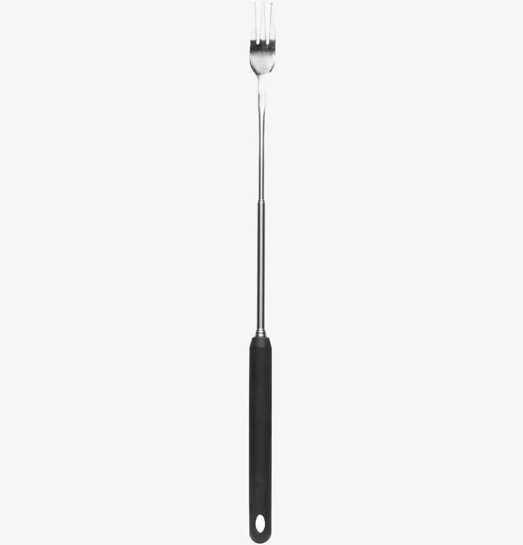 BBQ Korvgaffel Svart från Sagaform med rostfritt stål