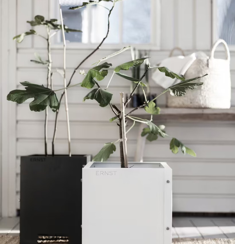 Plåtkruka ERNST Vit från Ernst i ljus och modern miljö