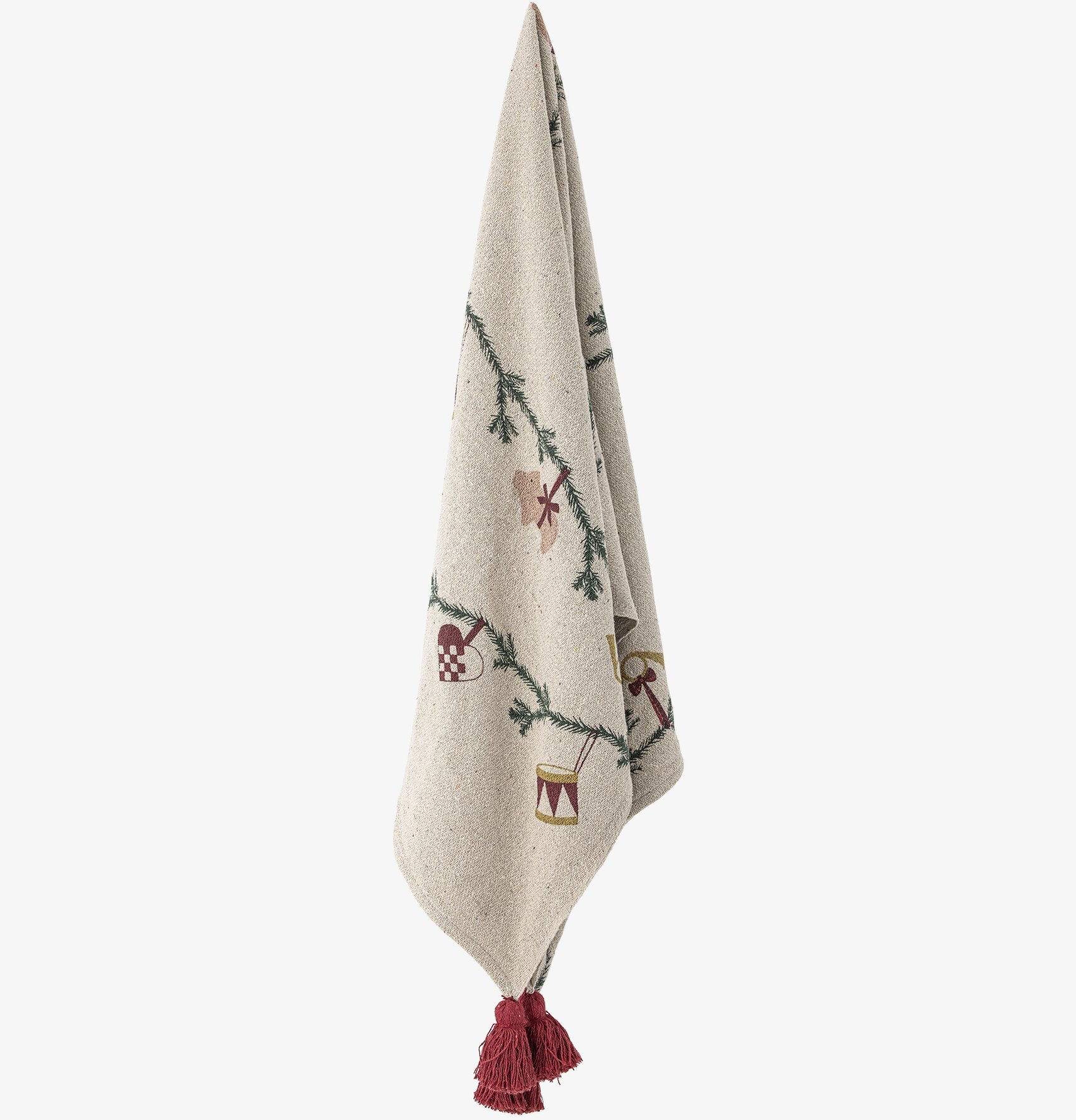 Julpläd Yule Natur Bloomingville Täcken, filtar, plädar och överkast Filtar Plädar Överkast