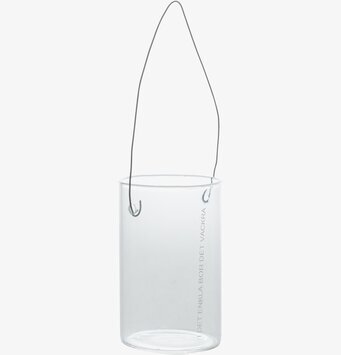 Bild av elegant hänglykta i glas med stilren design