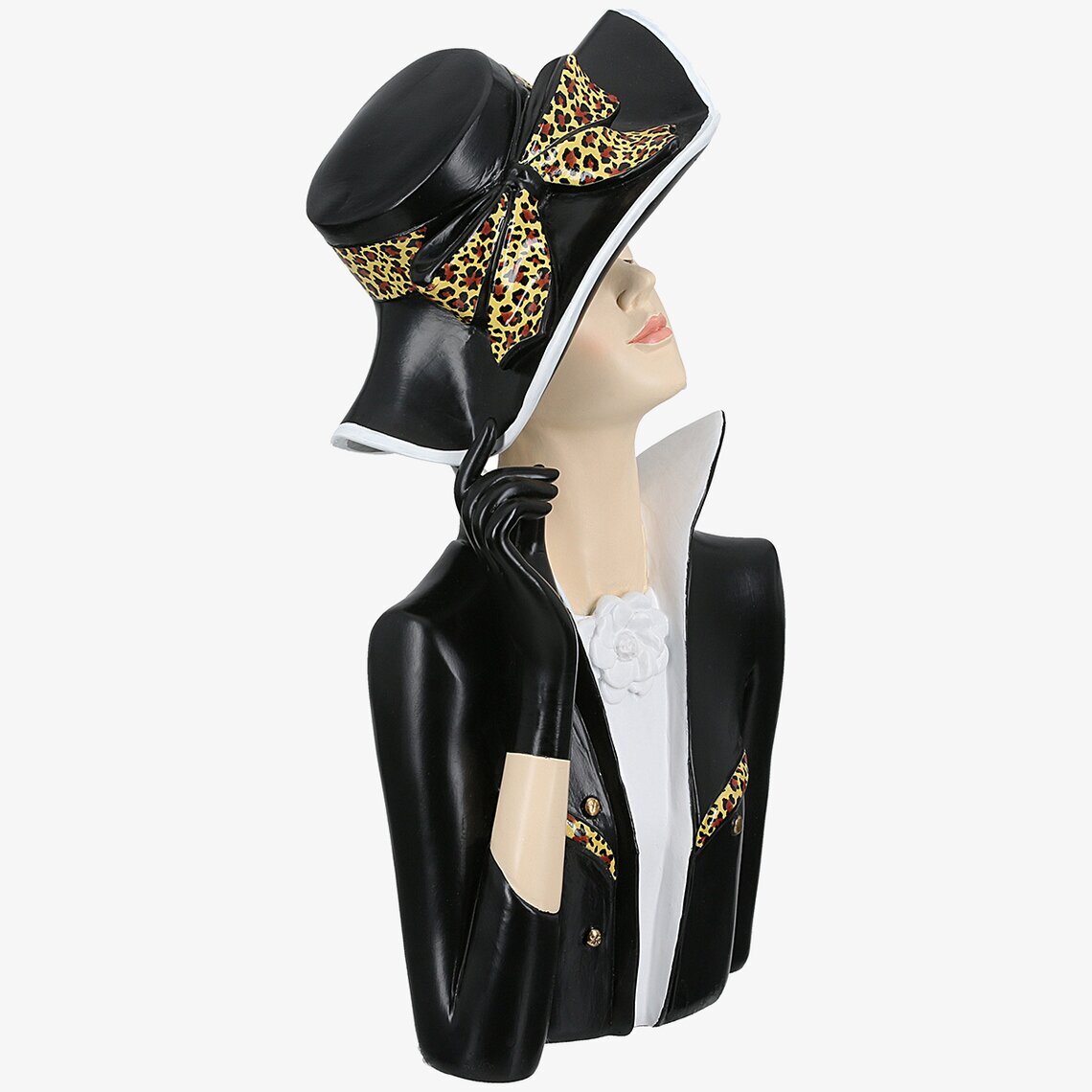Byst Dam Lady Leopard Svart Gilde Byster