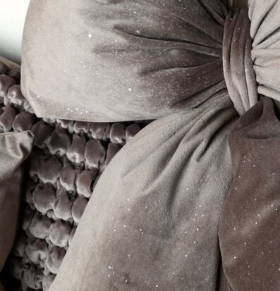 Rosett Sammet med Glitter Mocca Chic Antique Övrig prydnad/dekoration för inredning innemiljö