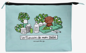 Bild av necessär med lekfull illustration för barn