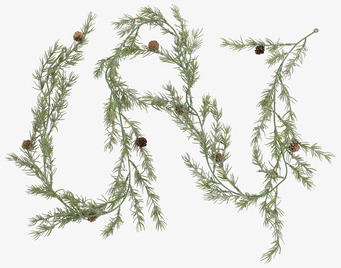 Fleur Girlang Gran med Kottar Chic Antique Konstväxter Konstblommor Plastväxter Plastblommor