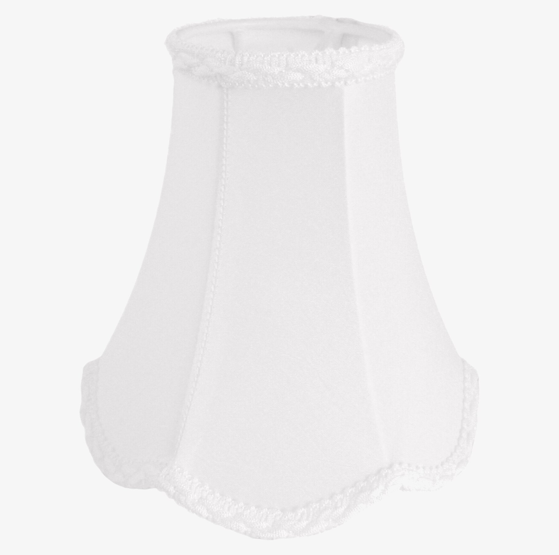 Bild av elegant vit konisk lampskärm för olika miljöer