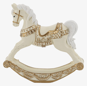 Gunghäst Antik Creme 11,5 cm Chic Antique Övrig prydnad/dekoration för inredning innemiljö