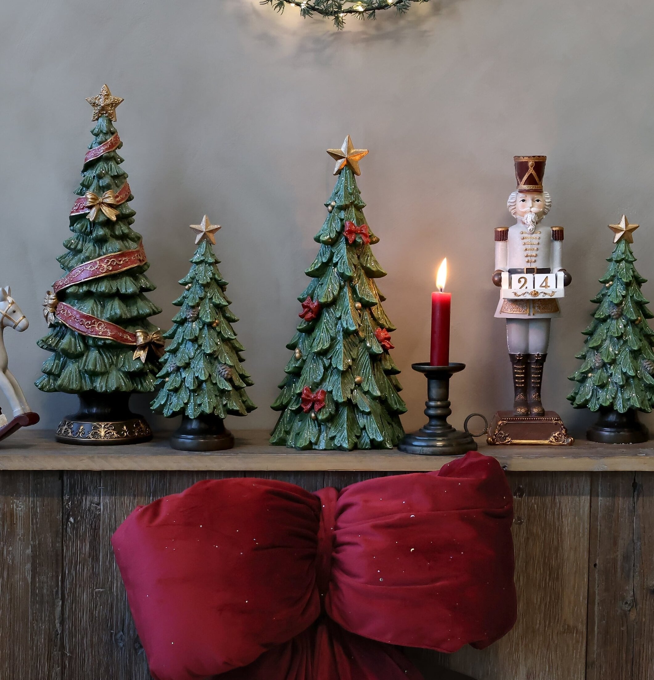 Nötknäppare med Kalender Fransk Grå 31,5 cm Chic Antique Övrig prydnad/dekoration för inredning innemiljö