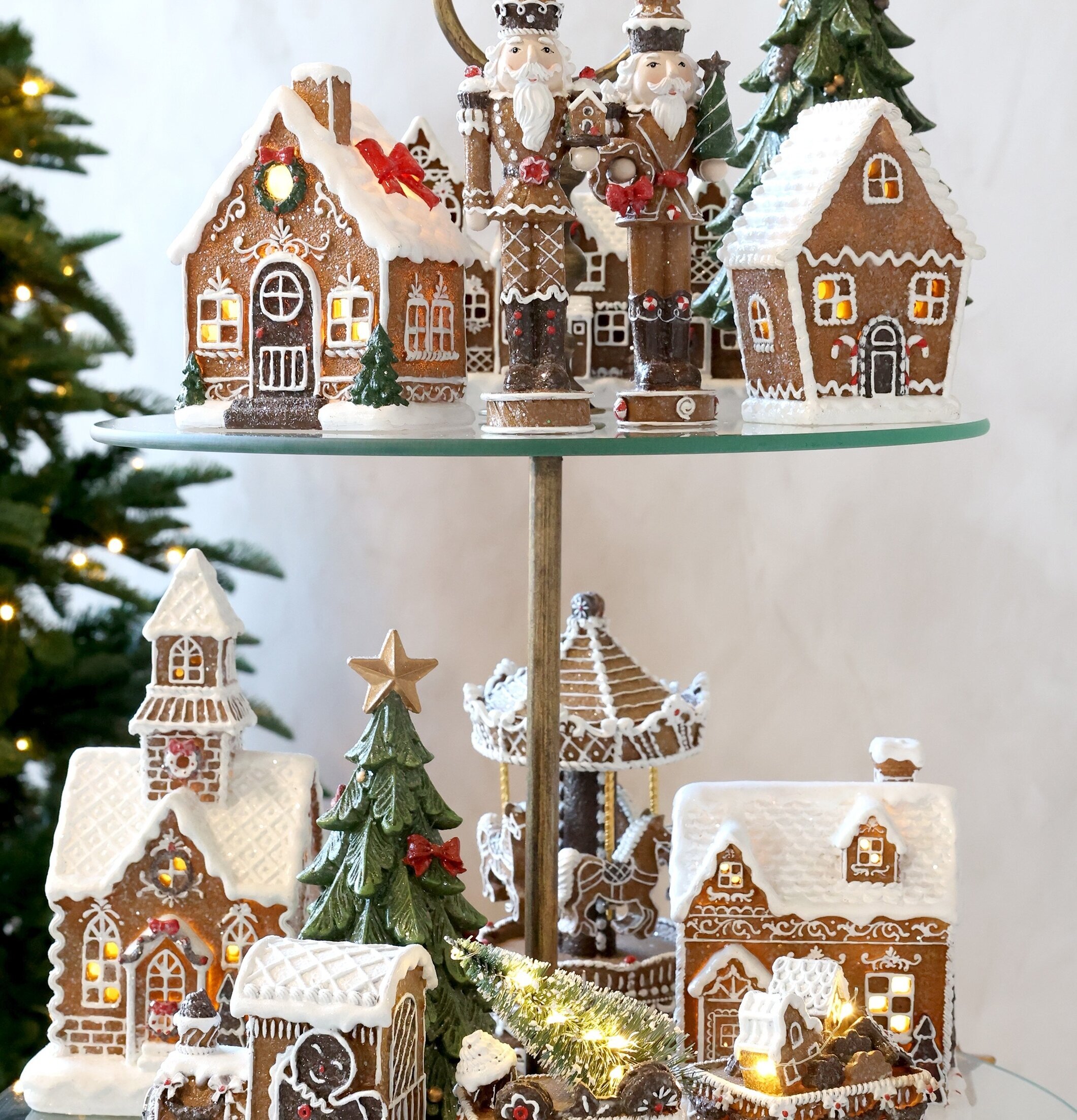 Noël Pepparkakshus LED Mocca 12,5 cm Chic Antique Övrig prydnad/dekoration för inredning innemiljö