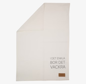 Foto av stilren och funktionell kökshandduk i offwhite