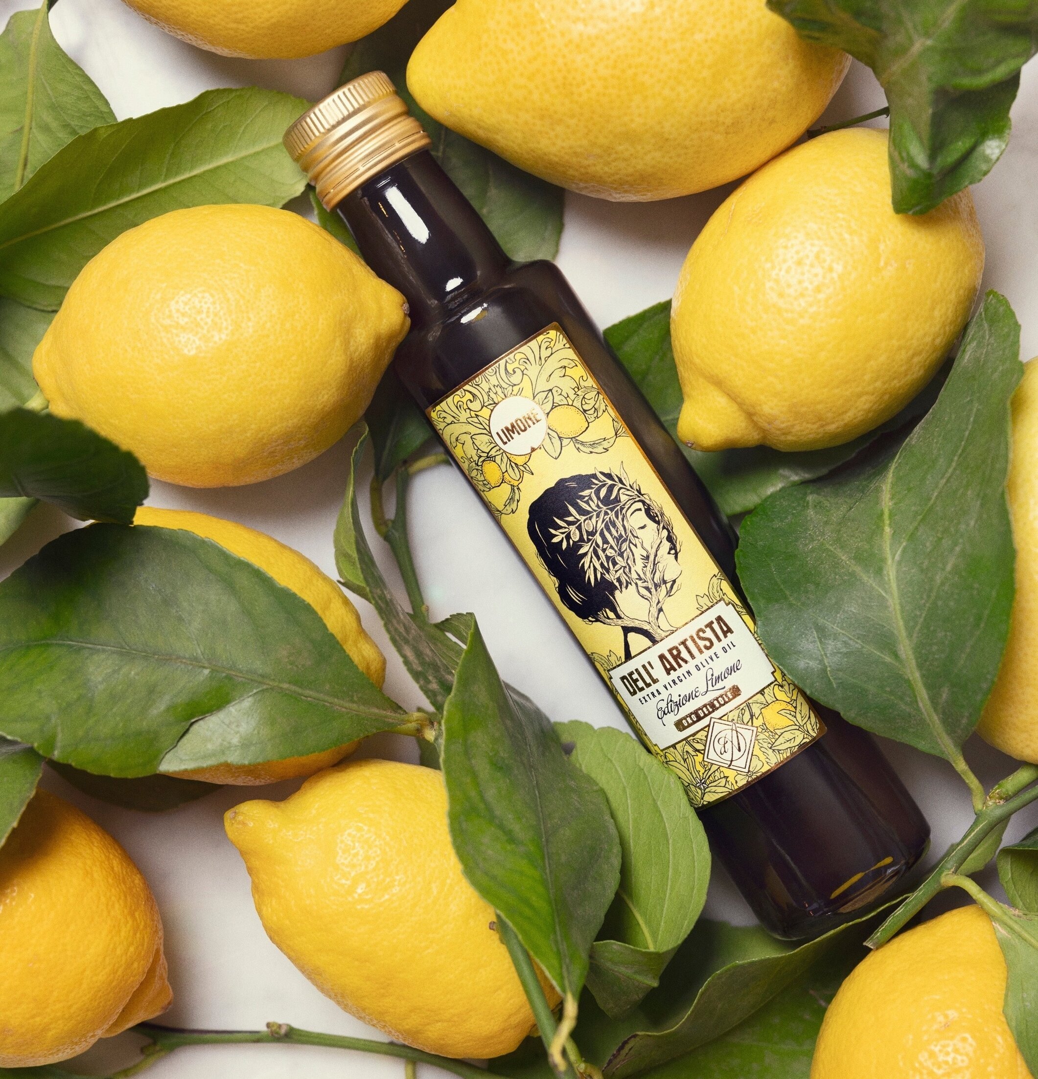 Olivolja Limone Extra Virgin 250 ml Dell Artista Såser, dipp och smaksättare Ketchup Hot Sauce Heta