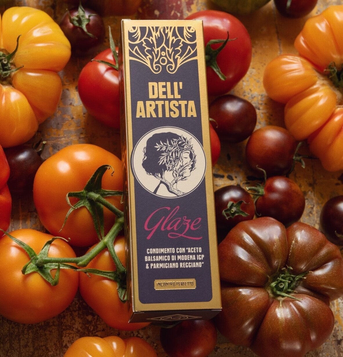 Glaze Balsamico & Parmigiano Reggiano 295 g Dell Artista Såser, dipp och smaksättare Ketchup Hot Sauce