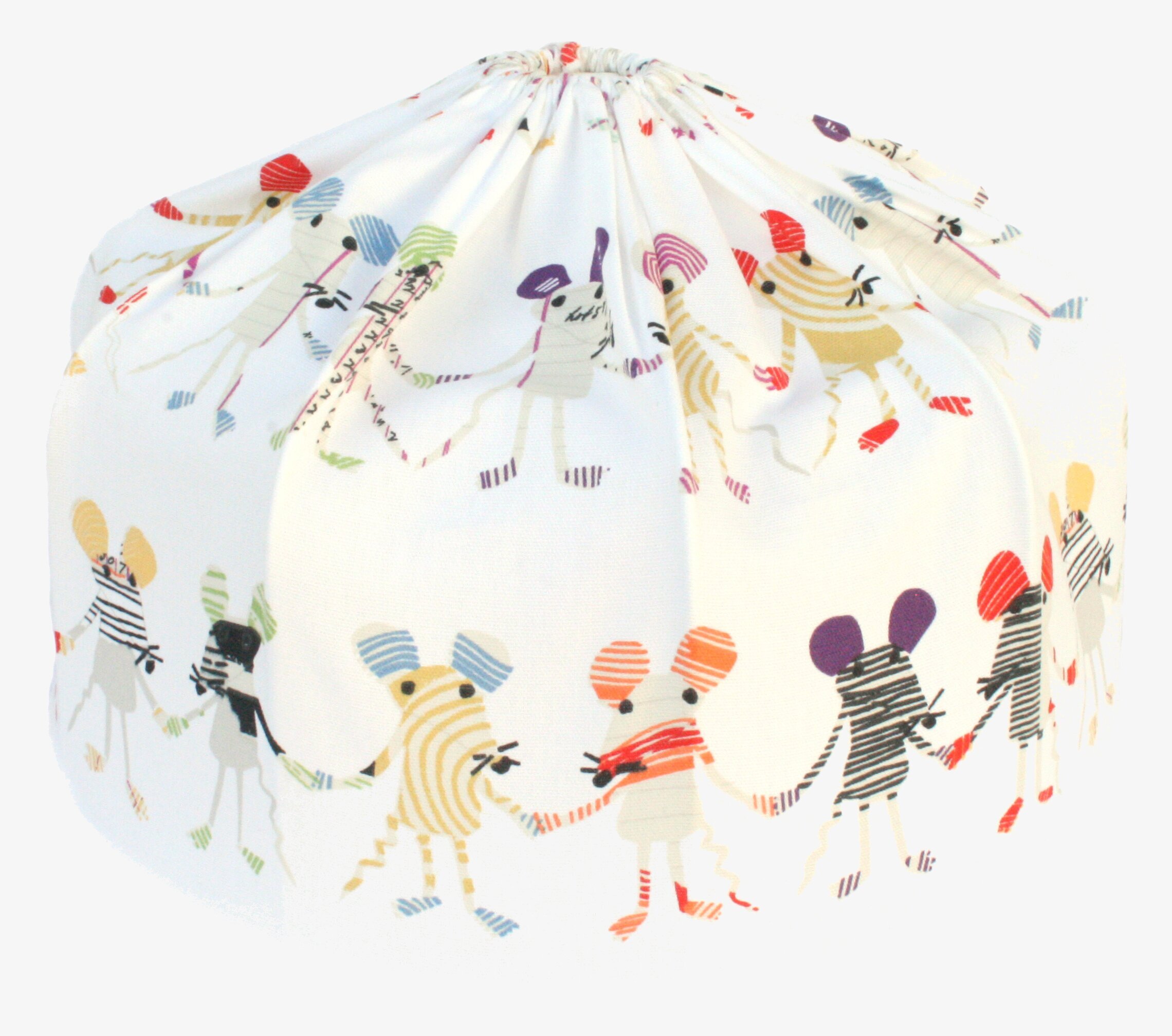 Bild av lekfull lampskärm med dansande möss för barn