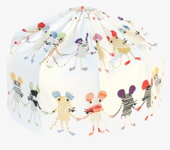 Bild av lekfull lampskärm med dansande möss för barn