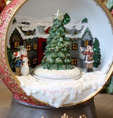 Noël Speldosa Julkula Vinterby LED Cherry 23 cm Chic Antique Övrig prydnad/dekoration för inredning innemiljö