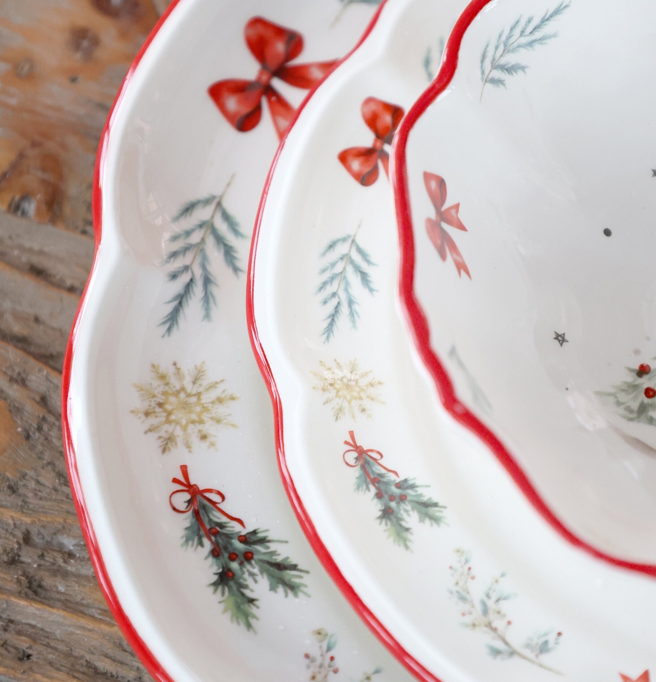 Skål Chalet de Noël Cherry Ø14 cm Chic Antique Skålar att äta ur tilltugg Såskannor/Vispskål servering