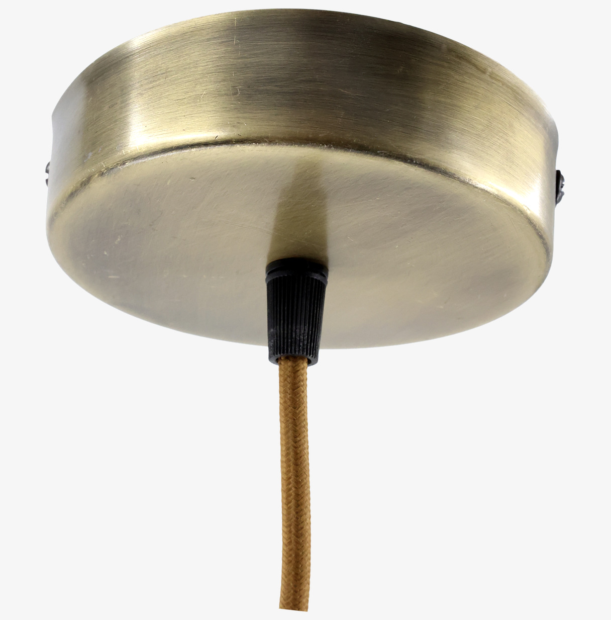 Taklampa Rökfärgat Glas med Mässingstopp 29 cm Chic Antique Lampor Taklampor Golvlampor Bordslampor LED-lampor Ledlampor Fönsterlampor