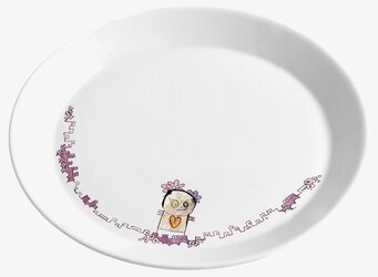 Bild av dekorativ desserttallrik med konstnärlig design