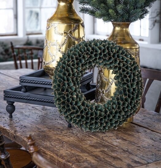 Krans Glitter Grön A Lot Decoration Övrig prydnad/dekoration för inredning innemiljö