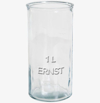 Bild av stilren 1-liters glasburk med praktisk design