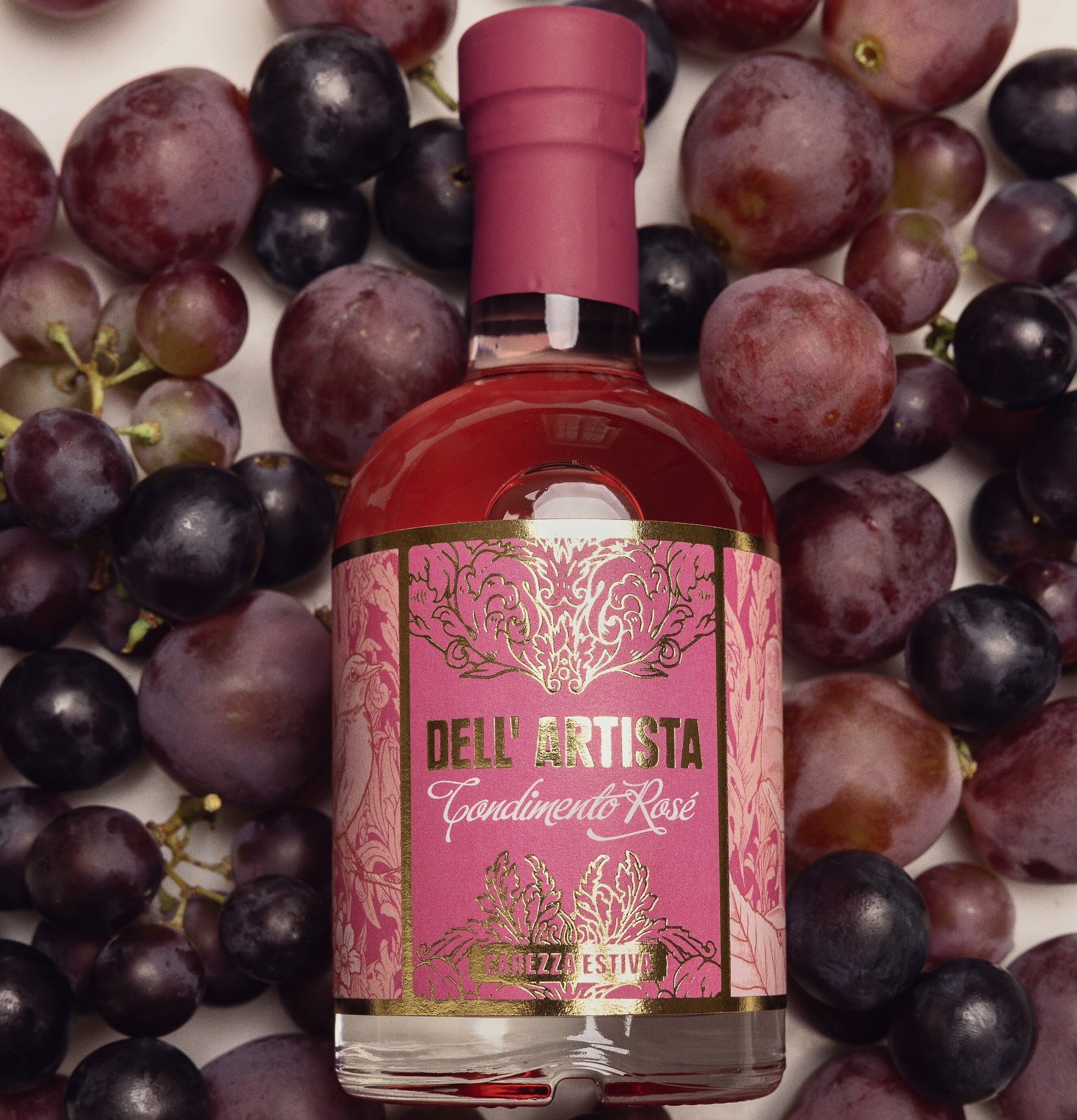 Rosébalsamico Condimento Rosé 250 ml Dell Artista Såser, dipp och smaksättare Ketchup Hot Sauce Heta såser