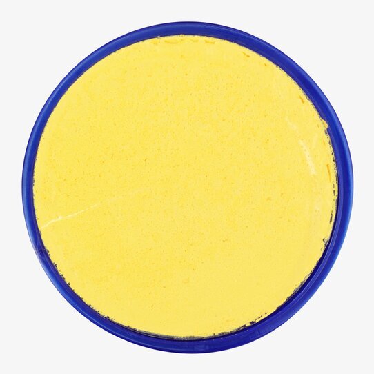 Ansiktsfärg Gul 75ml från Snazaroo i en cirkulär behållare