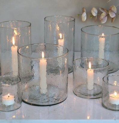 Hurricane Hamrat Glas 15 cm Chic Antique Lyktor Endless Light Ljuslyktor