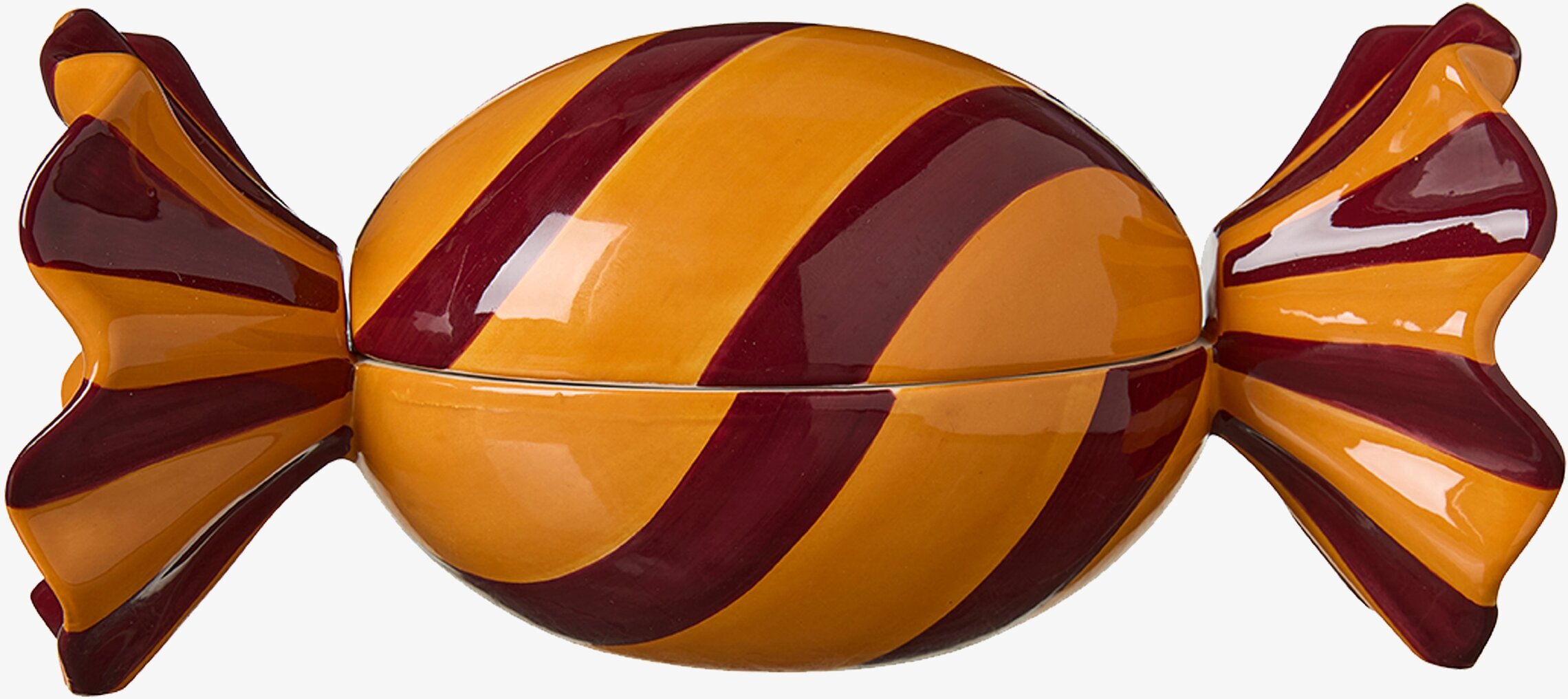Candy Ask Set/2 Orange/Vinröd Wikholm Form Förvaringsburkar i stengods