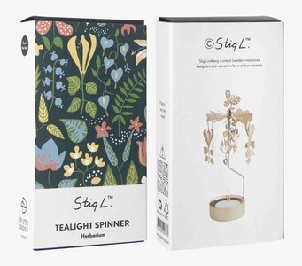 Foto av förpackning med botaniskt mönster och info