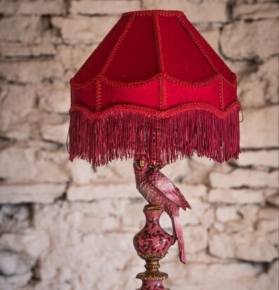 Lampskärm Frans Mörkröd Ø30 A Lot Decoration Lampskärmar