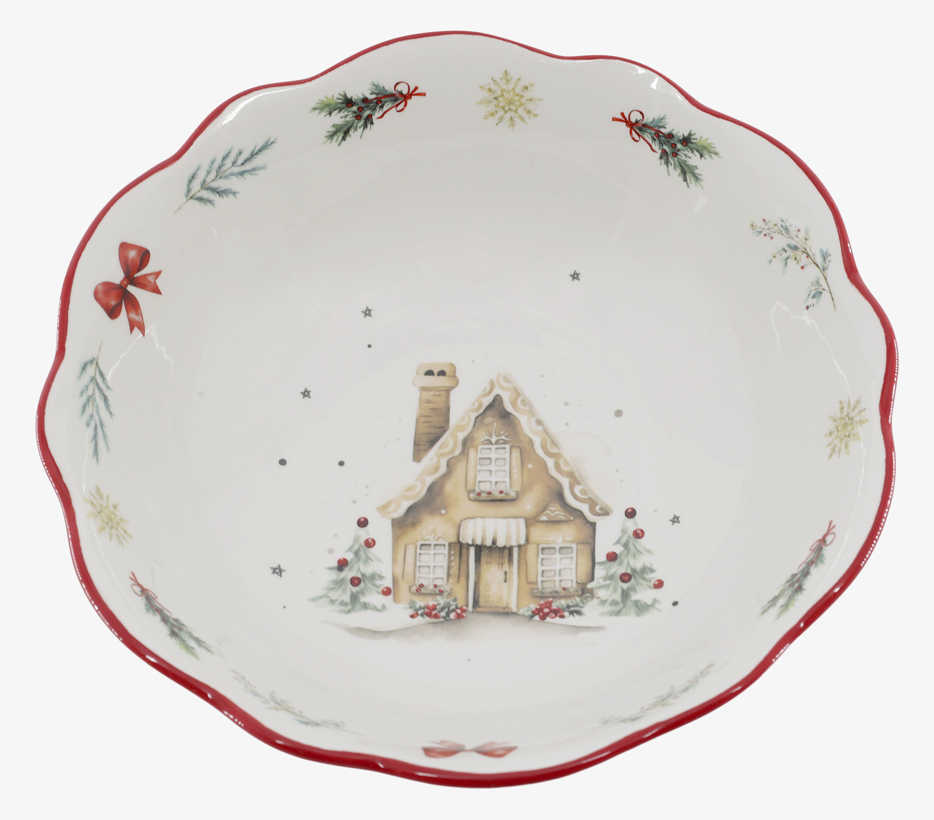 Skål Chalet de Noël Cherry Ø21 cm Chic Antique Skålar att äta ur tilltugg Såskannor/Vispskål servering