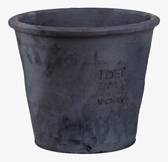 Bild av stor grå kruka med tidlös och elegant design