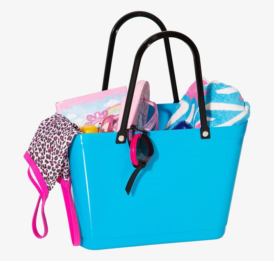 Väska Liten Hinza Svart från Hinza fylld med olika föremål