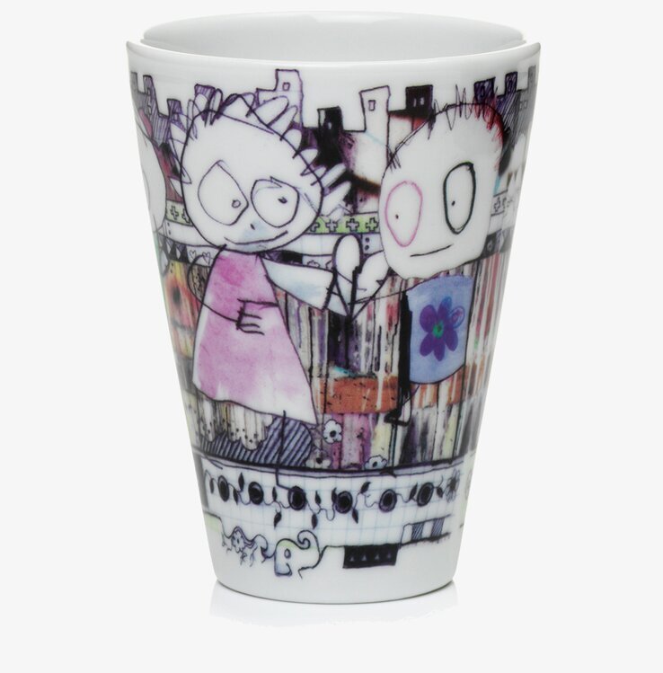 Termomugg City 2-Pack 30cl från Poul Pava med abstrakt konst