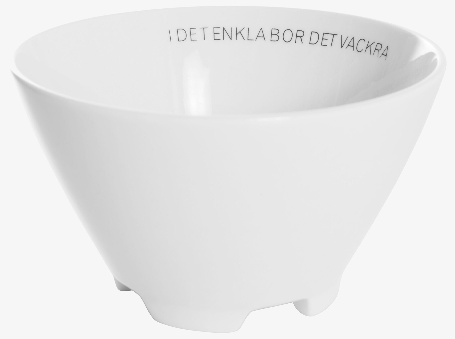 Skål Citat Enkla från Ernst i vit keramik med citat inuti