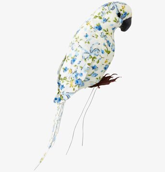 Bild av dekorativ fågel med blommönster och detaljer