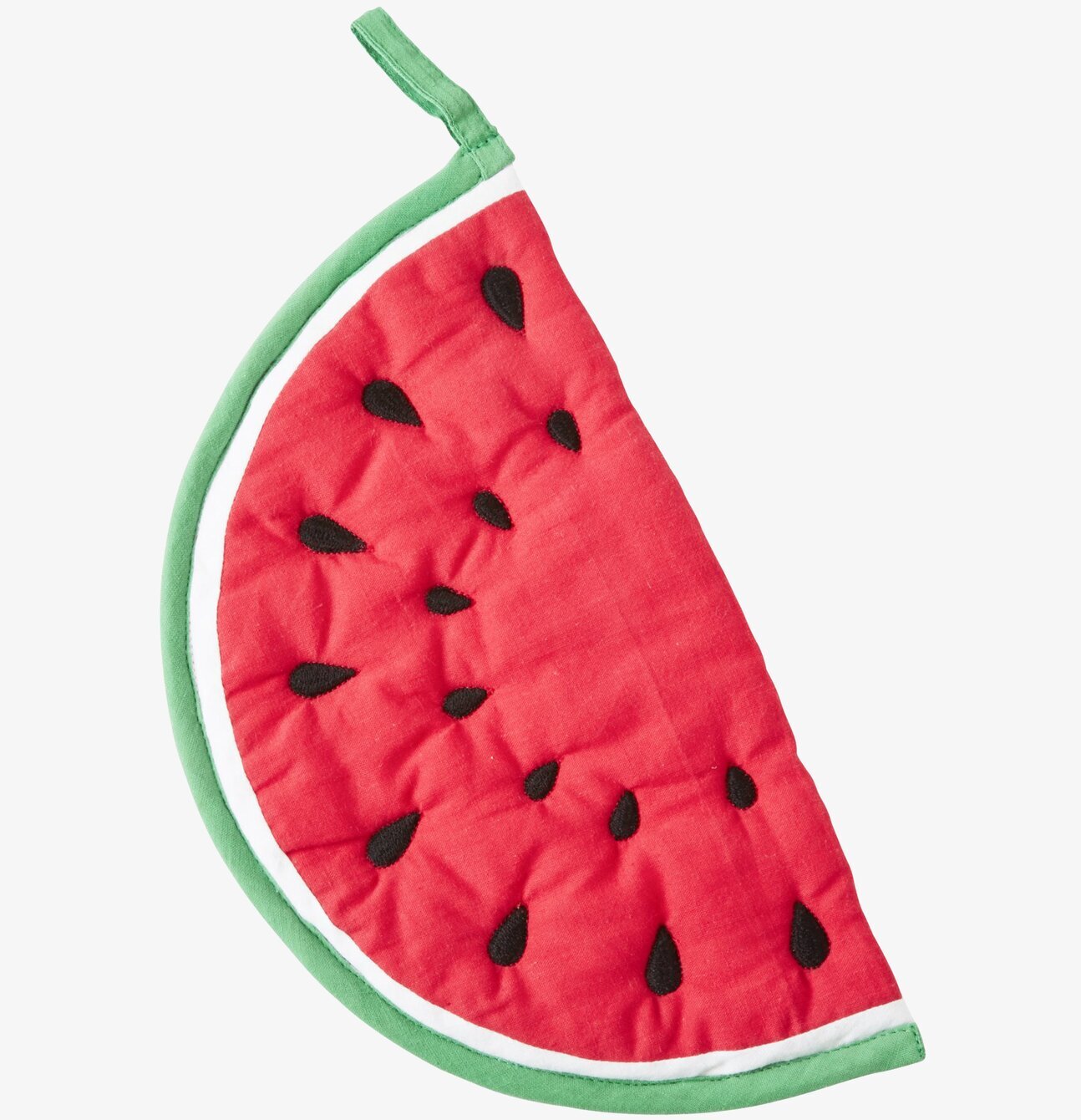 Bild av lekfull och färgglad vattenmelonformad grytskydd