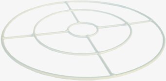 Bild av robust och stilren lampskärmsring i metall