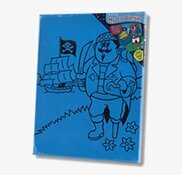 Bild av färgglad piratcanvas för barns kreativitet