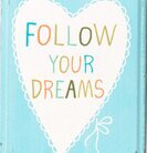 Bild av dekorativ plåtburk med inspirerande budskap